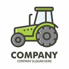 Tractor logo icon vector template