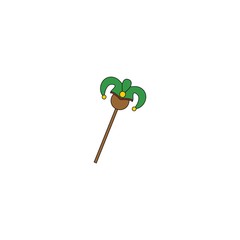 Wildcard stick vector illustration