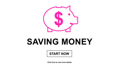 Concept of saving money