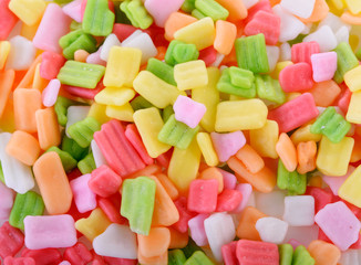 close up colorful candy
