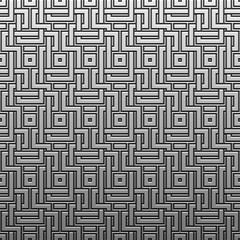 Silver/platinum metallic background with geometric pattern. Elegant luxury style.