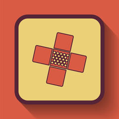 Medical patch icon