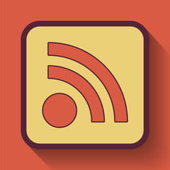 Rss sign icon