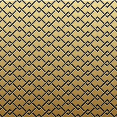 Golden metallic background with geometric pattern. Elegant luxury style.