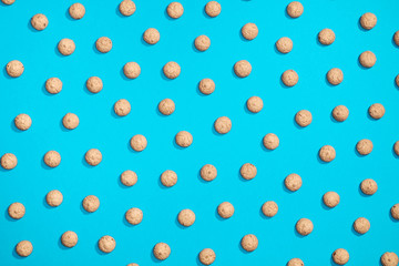 Pattern made of sweet cookies