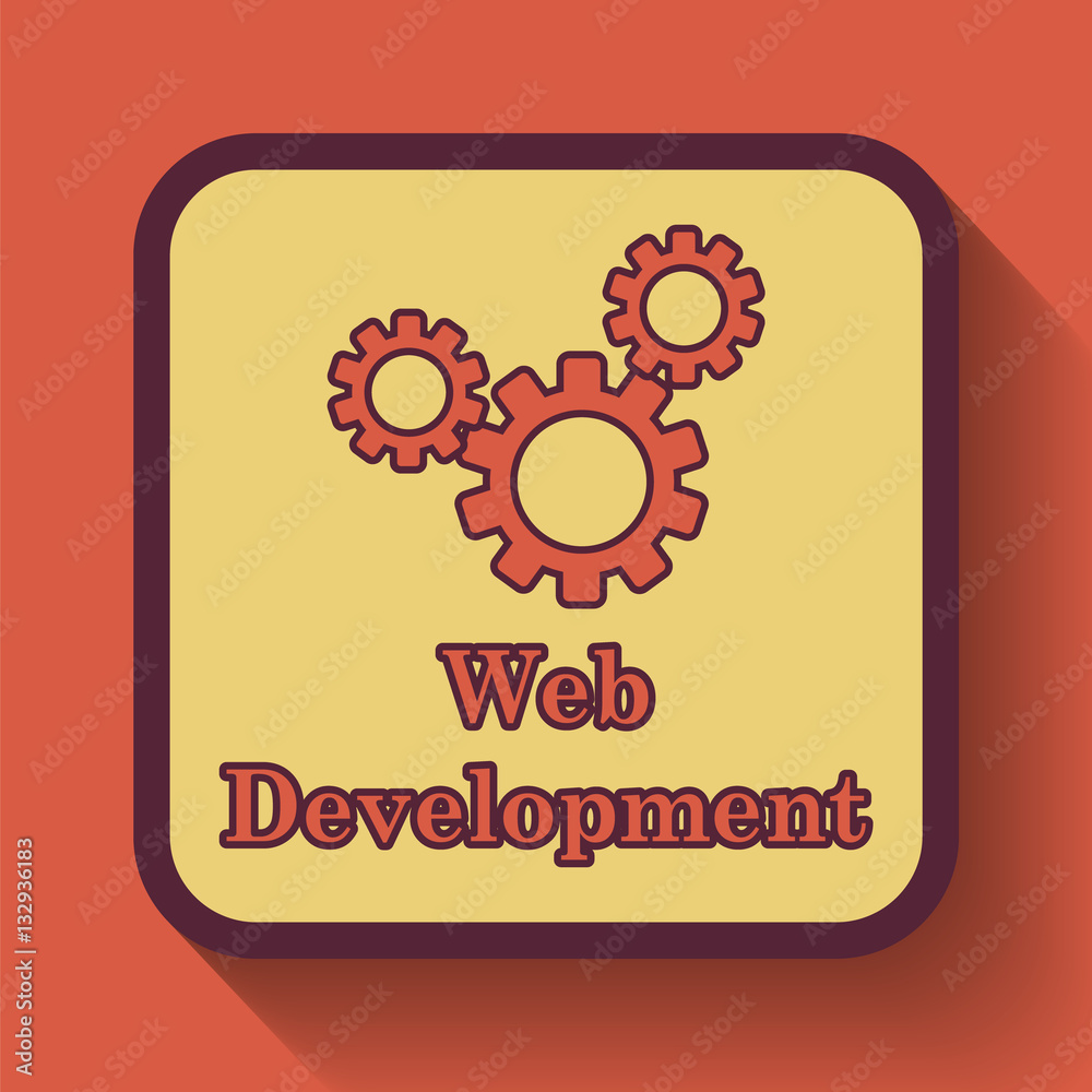 Poster web development icon