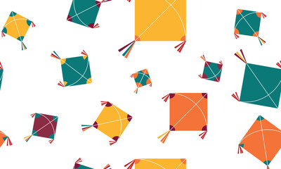 kites seamless pattern vector 