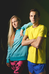 Fototapeta premium Young athletes standing in sportswear