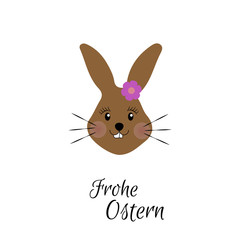 Osterhase - Frohe Ostern - Vektor Grafik