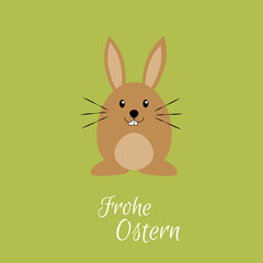 Osterhase - Frohe Ostern - Vektor Grafik