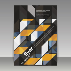 Flyer or Cover Design Template with Abstract Pattern
