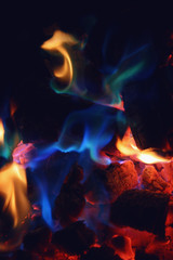 colored fire