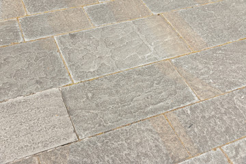 Big stone paved street