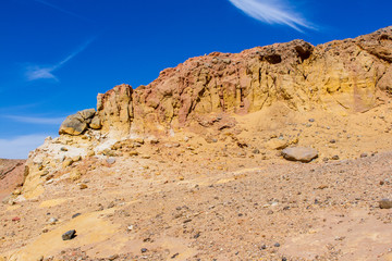 Egyptian mountains and sky