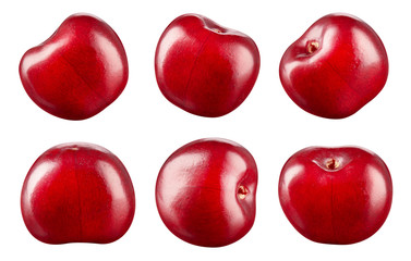 Cherry isolated on white background. Collection. With clipping p