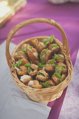 Panier de Moricettes buffet de Mariage