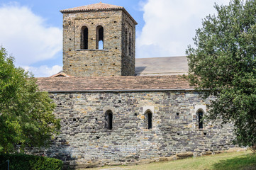 Fototapeta na wymiar Sant Pere de Casseres Monastery in Catalonia, Spain