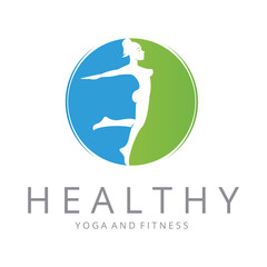 Healthy logo. Fitness logotype 