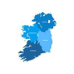 Ireland Regions Map