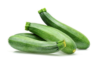 zucchini isolated on white background