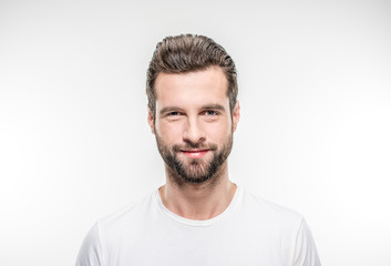 Obraz premium Smiling young man