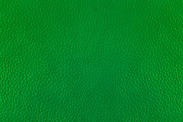 Close up green leather and texture background