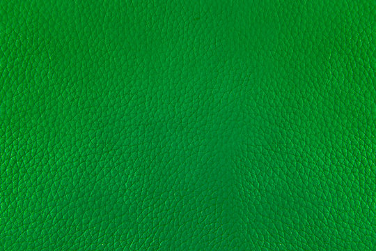 Close up green leather and texture background