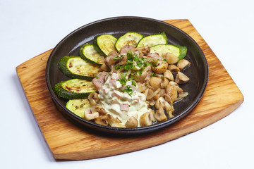 meat with vegetables