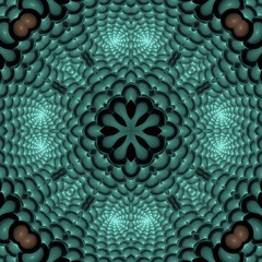 Naklejka premium Colored abstract fractal pattern. Computer generated graphics.
