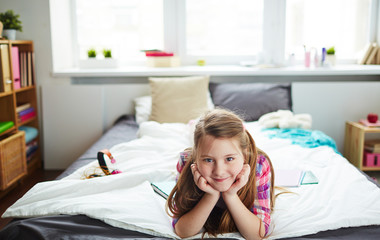 Girl at home