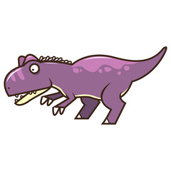 Cute Allosaurus Vector