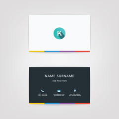 Naklejka premium K Circle Alphabet Logo Design For Your Business