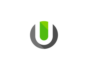 Initial Letter U Circle Logo Design Element © Nizwa Design