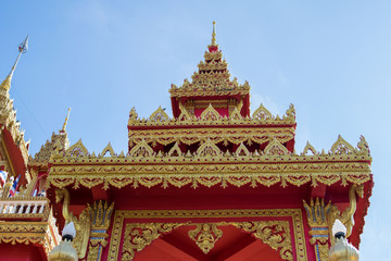 Fototapeta premium Thai temple of WAT PHRATHAT RUENG RONG TEMPLE in Sisaket,Thailand