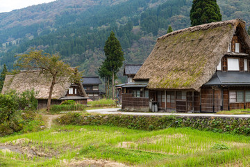 Plakat Traditional Japanese old village