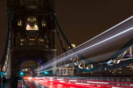 Traffic on Tower Bridge