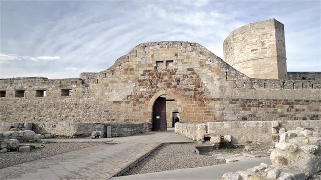 Pan of the medieval castle of Zamora, Spain