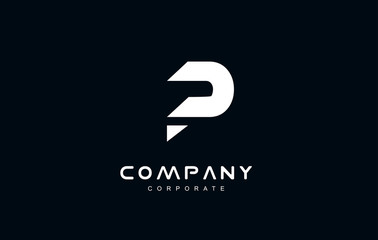 Obraz premium Alphabet letter P logo icon design