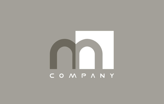 Alphabet small letter m logo icon design
