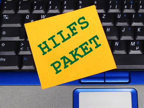 Memo note on notebook, bail-out