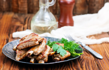 fried meat