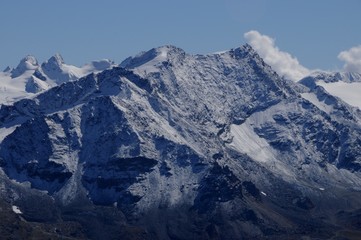 Schweizer Alpen: Panorama vom Piz Nair ob St. Moritz