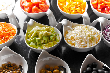 Ingredients for the salad.