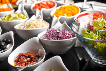 Ingredients for the salad.
