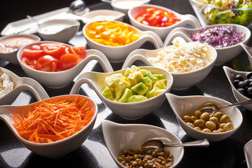 Ingredients for the salad.