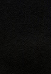 Black watercolor paper texture. Empty black page. Abstract dark background.