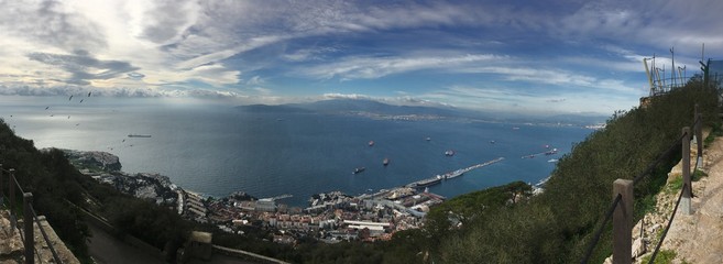 panoramic landscape from the top of the rock