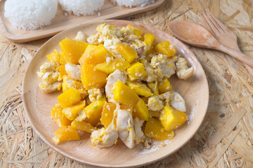 Easy pumpkin menu. Stir Fried Pumpkin with Egg