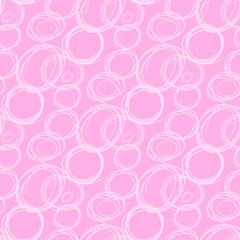Circles abstract seamless pattern