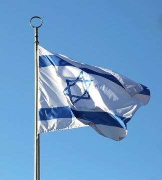Israeli flag with the Star of David